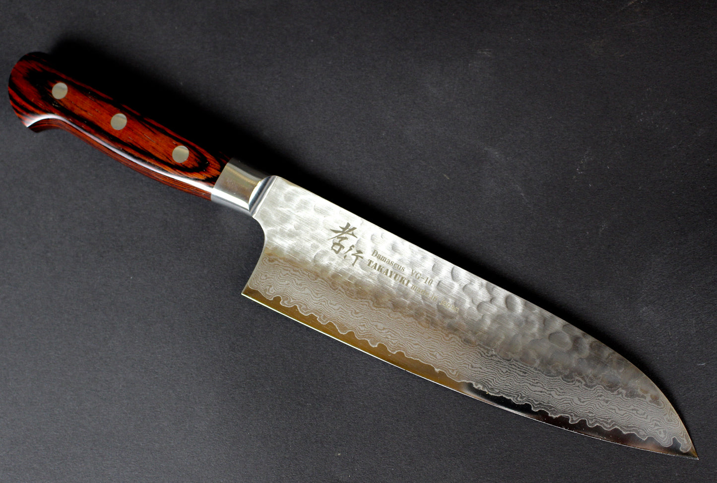 Sakai Takayuki" Damascus33layer Santoku Knife 180mm