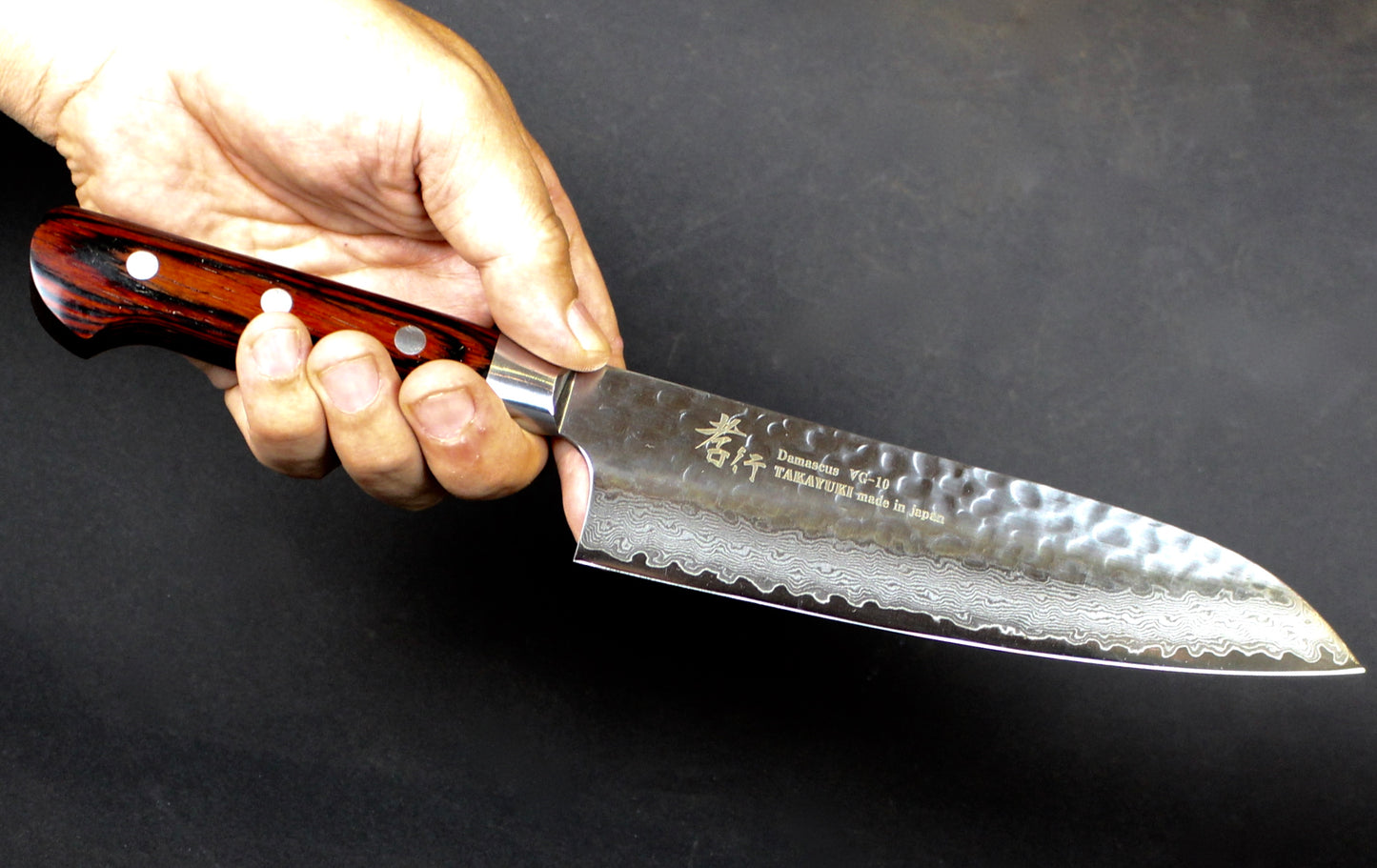 Sakai Takayuki" Damascus33layer Santoku Knife 180mm