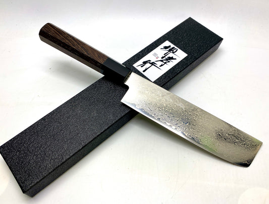 "Sakai Takayuki" ZA-18 Nakiri vegetable Knife ZA-18 (Ginga　銀河 Damascus steel containing cobalt)165mm